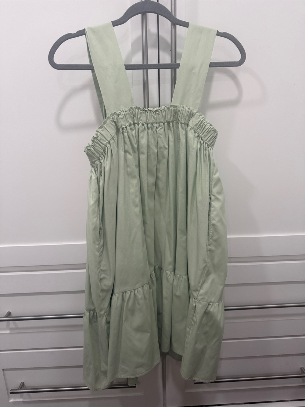 HYFVE Sage Green Midi Sundress with Wide Straps